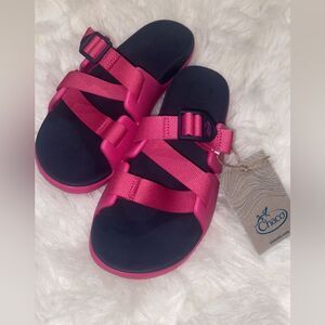 NEW Chaco Slide Sandals In Pink Size Youth 5 / Women’s 6.5